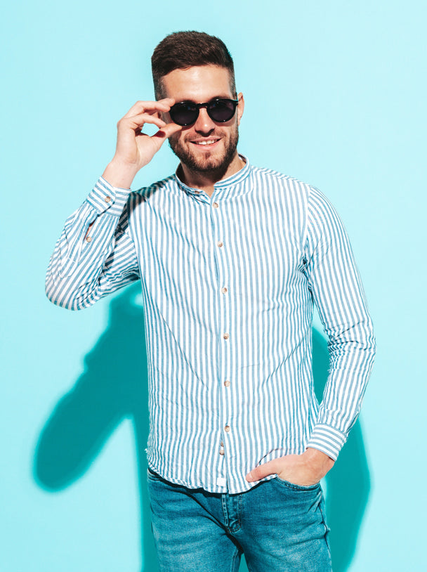 Men's Striped Cotton Shirt
